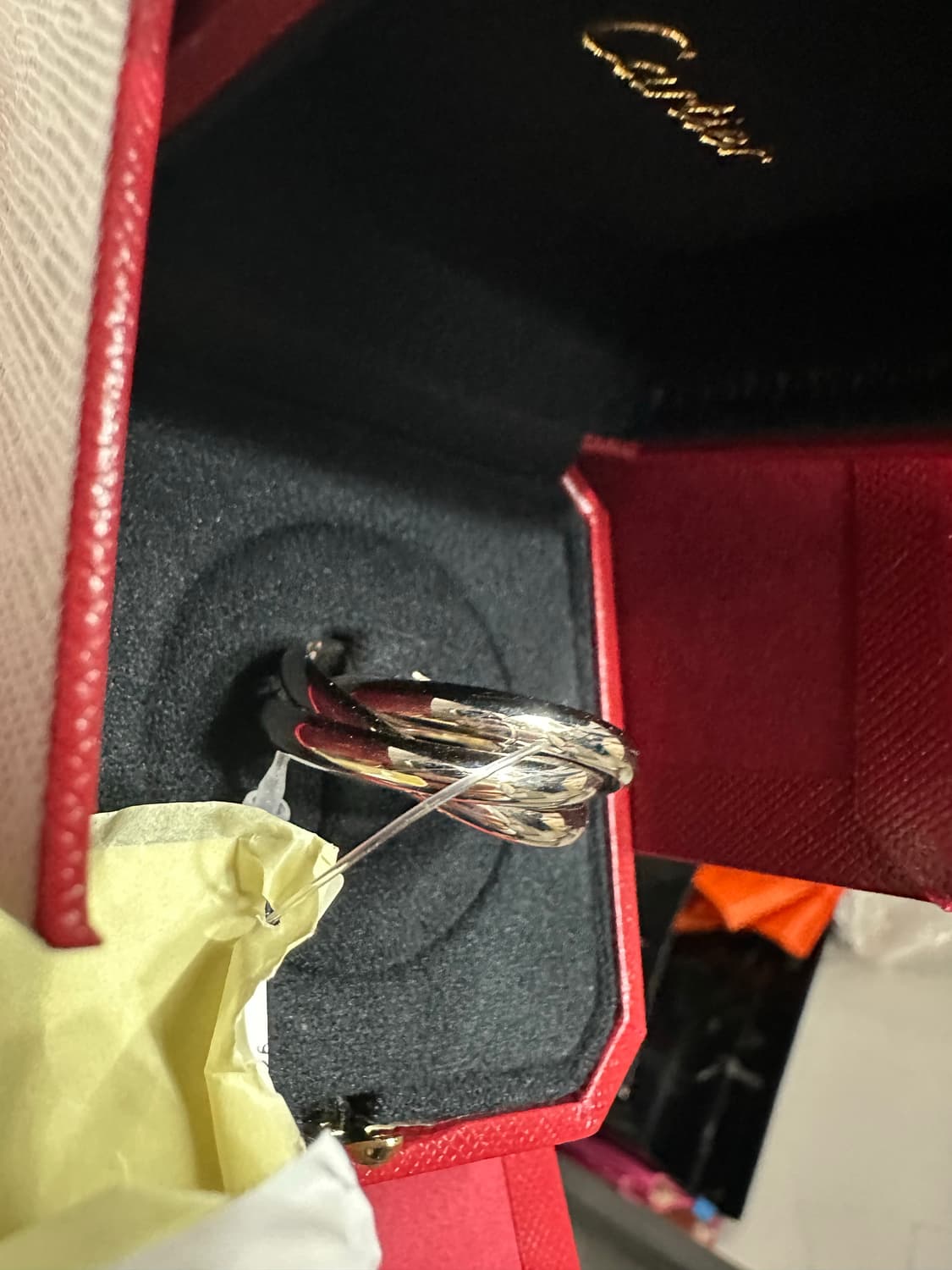 새상품 까르띠에)  트리니티 링 화이트골드 한정판 상품이미지2