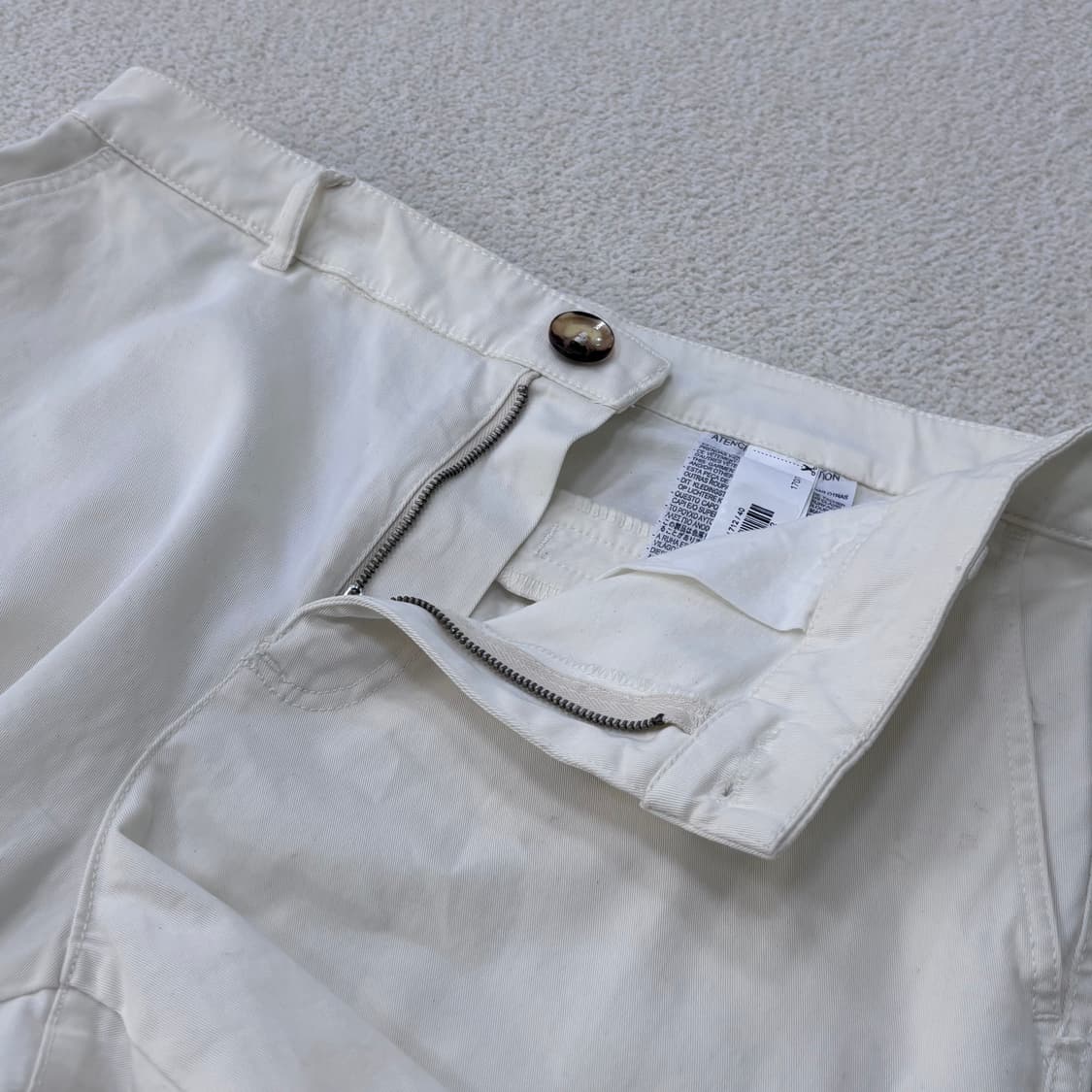 EU40 자라 화이트 청바지 0306E 상품이미지5