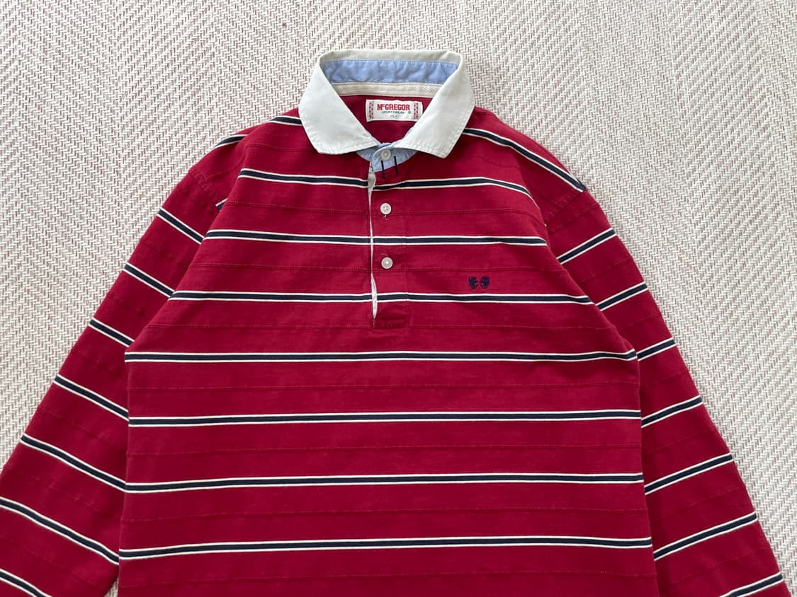 맥그리거 스트라이프 카라 롱슬리브  상품이미지3