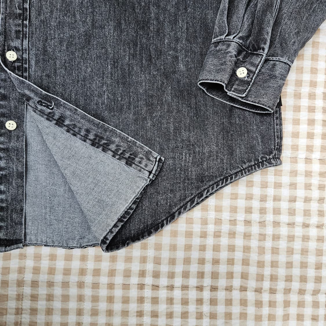 라퍼지스토어 오버핏 데님 청남방 남자100~105 상품이미지4