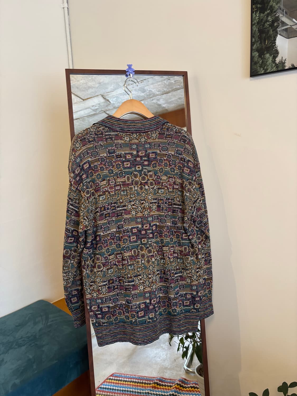 미쏘니 스포츠 패턴 니트 상품이미지5