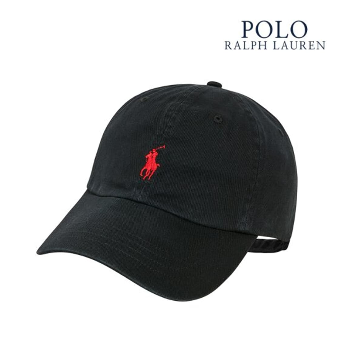 폴로 랄프로렌 블랙 볼캡 모자 상품이미지1