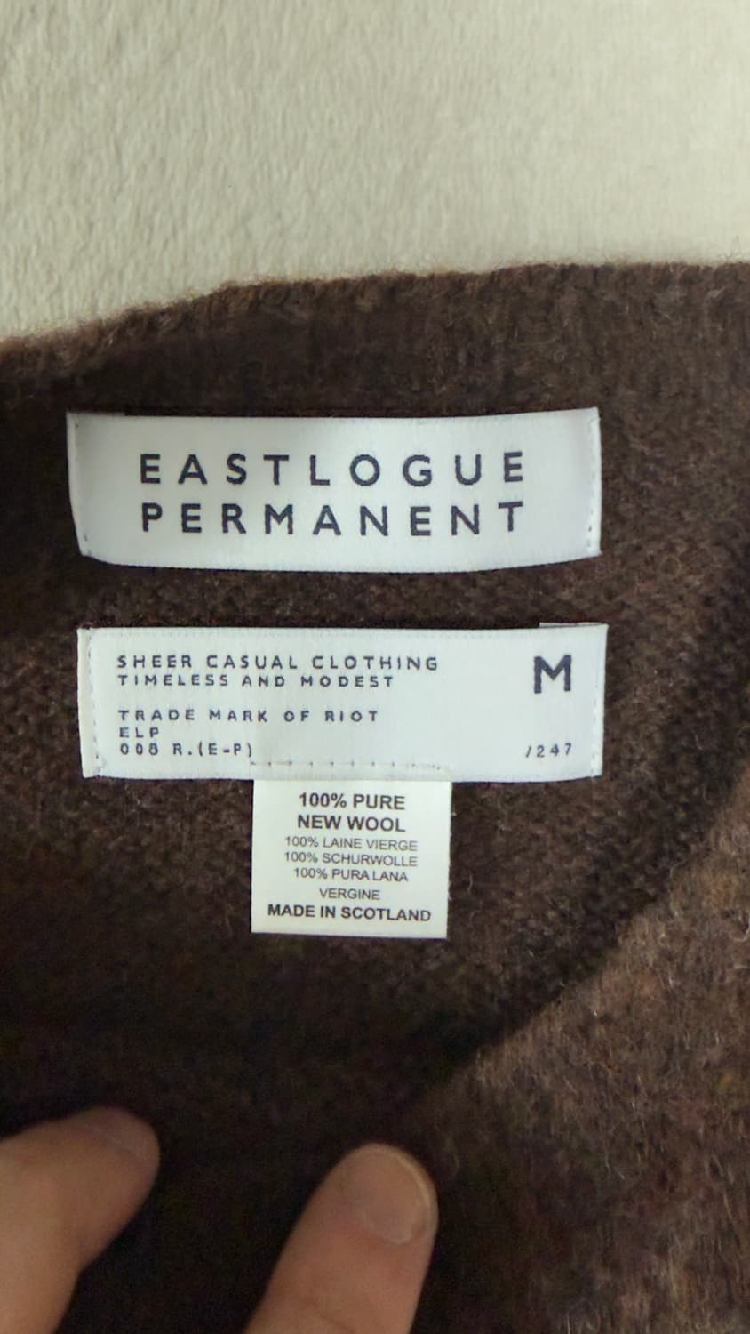 할리 오브 스코틀랜드 x ELP 쉐기독 니트: 브라운 / M 상품이미지2