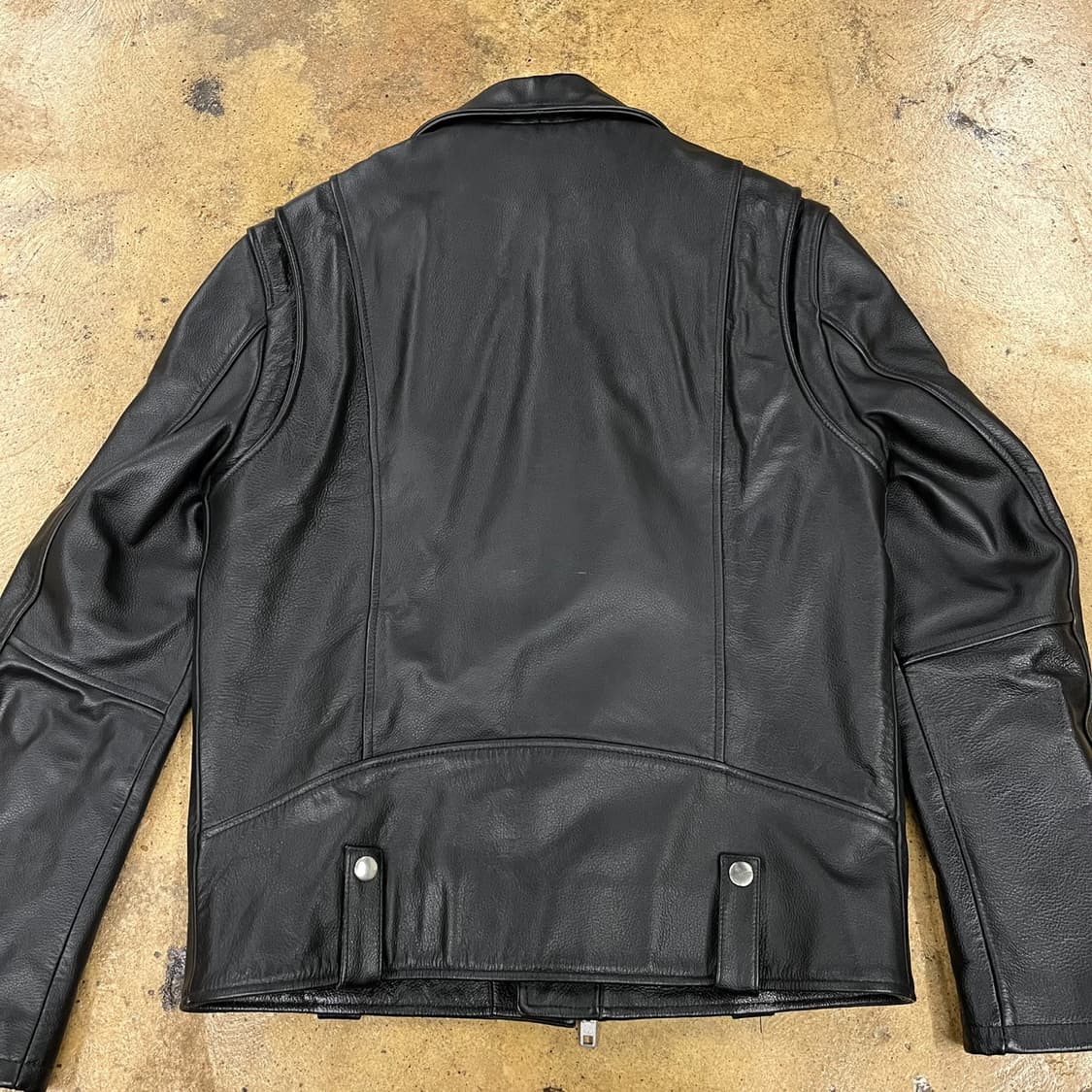 [정품/M] LOFI 로파이 소가죽 블랙 레더 자켓 b8 상품이미지4