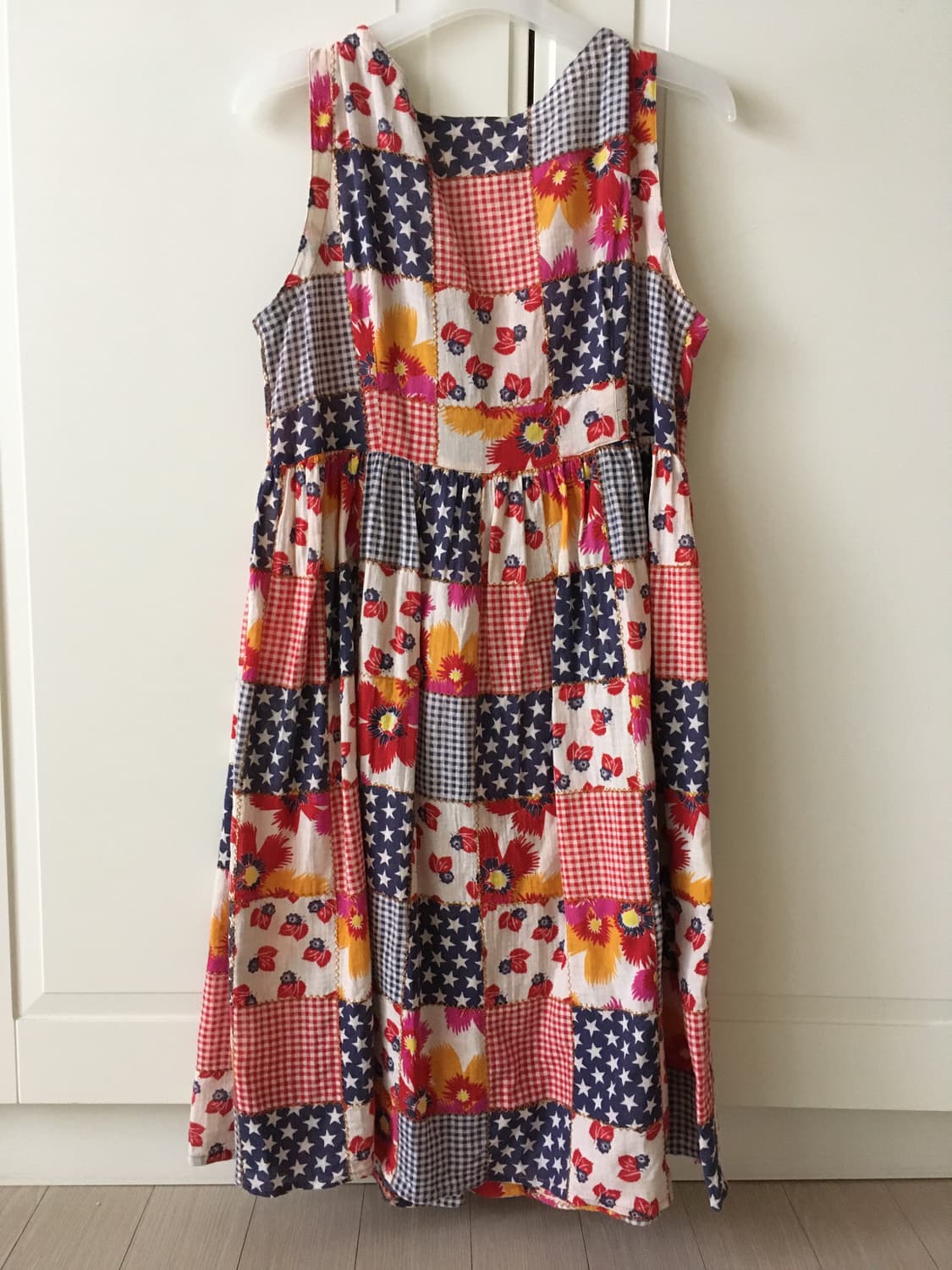 히스테릭 글래머 패치워크 미디 원피스 빈티지 상품이미지3