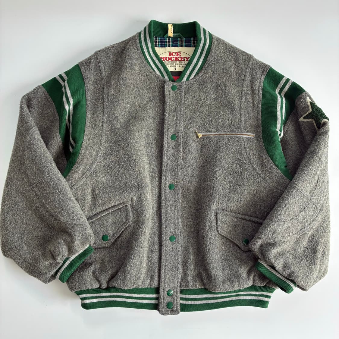 Vintage 빈티지 재팬라인 아이스 하키 울 바시티 자켓 상품이미지7