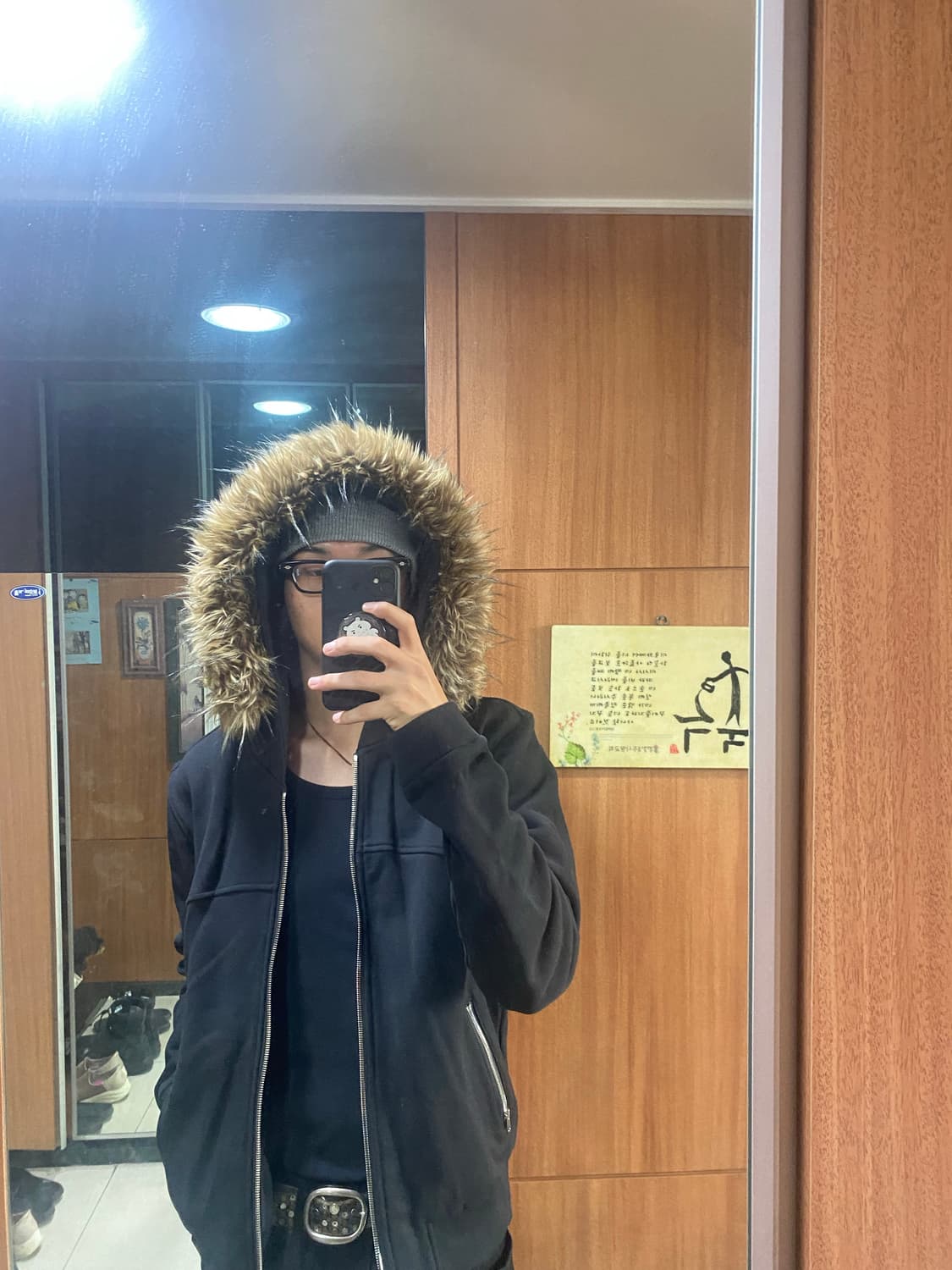 [XL] 비액세스 웨스턴 퍼 후드집업 상품이미지1