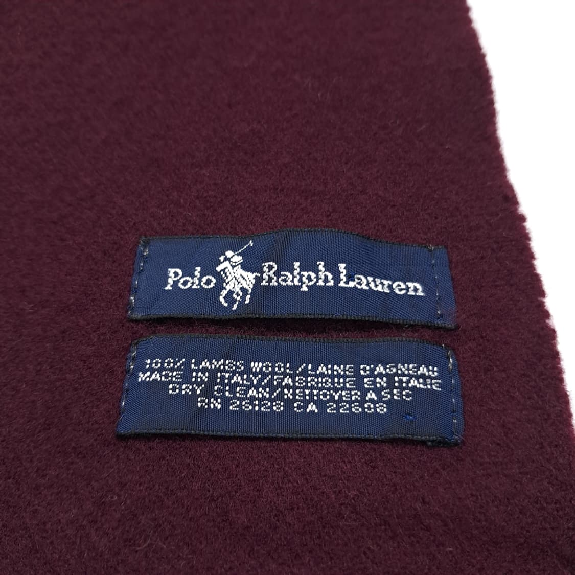 MX423 폴로 이태리판 램스울 그린포니 버건디 머플러 목도리 상품이미지4