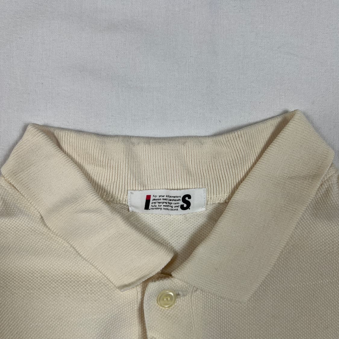 80‘s i.s. 이세이스포츠 issey sport 로고 반팔 피케셔츠 상품이미지5