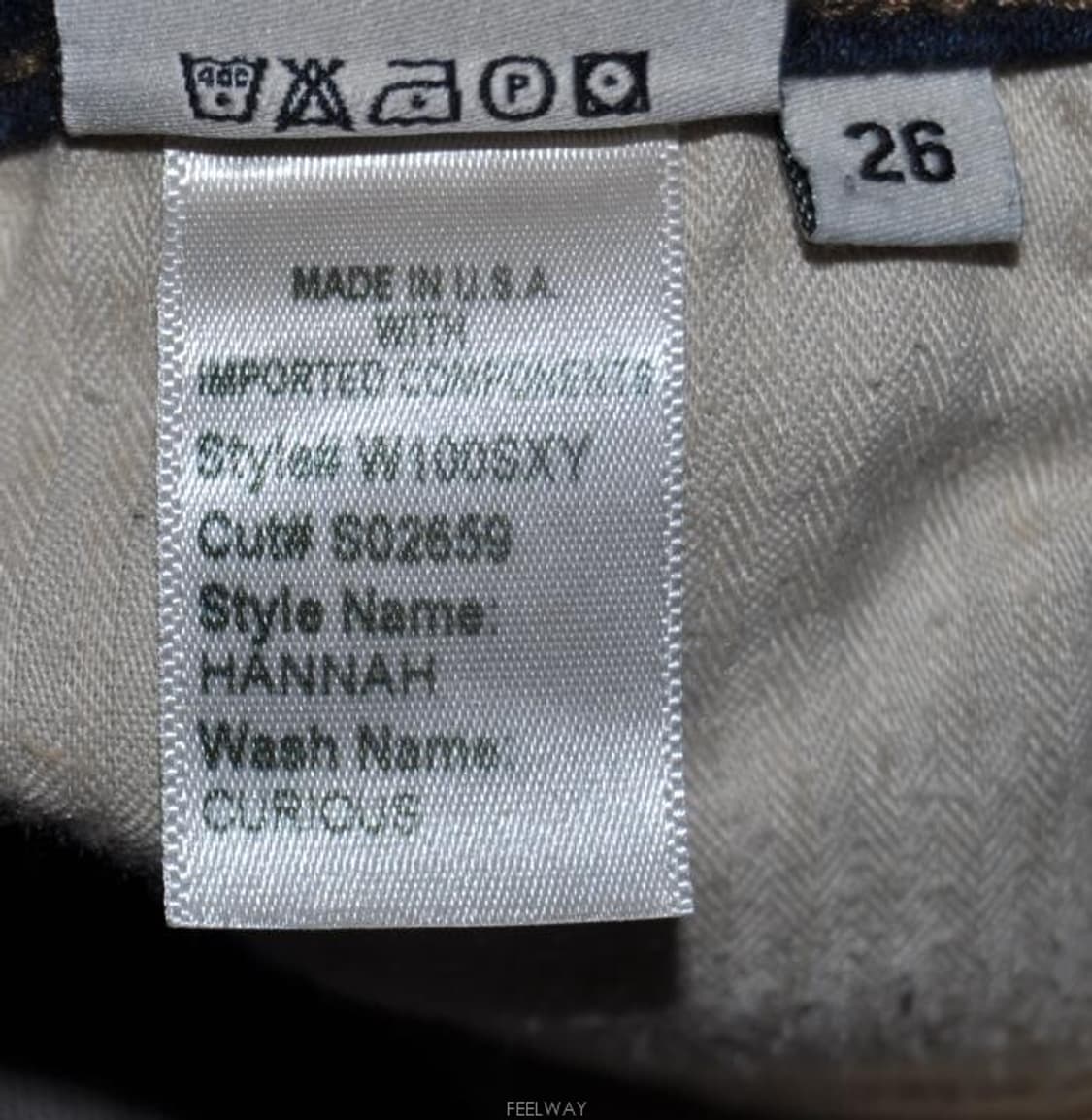 씨위진(CURIOUS)/여성디스트로이드스키니청바지(허리26) 상품이미지9