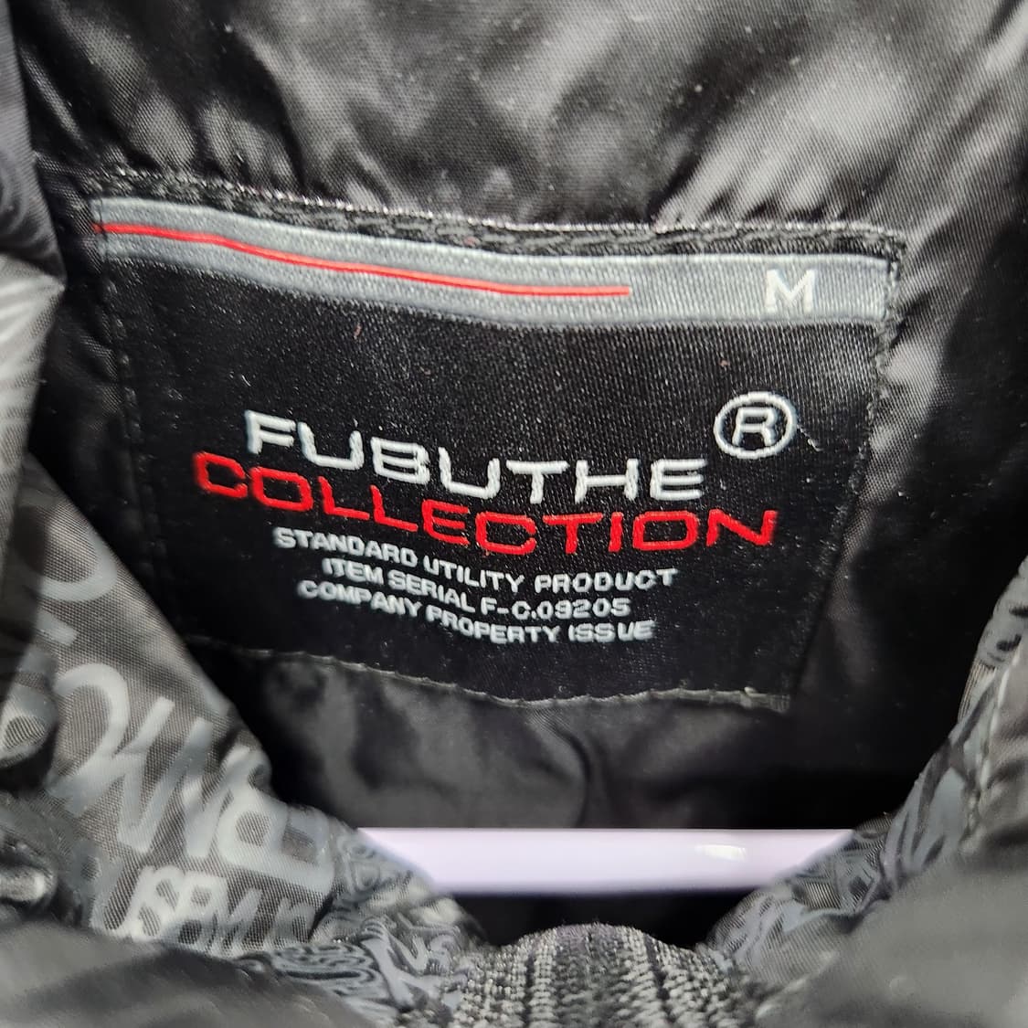 푸부 영문패턴 자수 Y2K바람막이(나일론)  L 상품이미지5