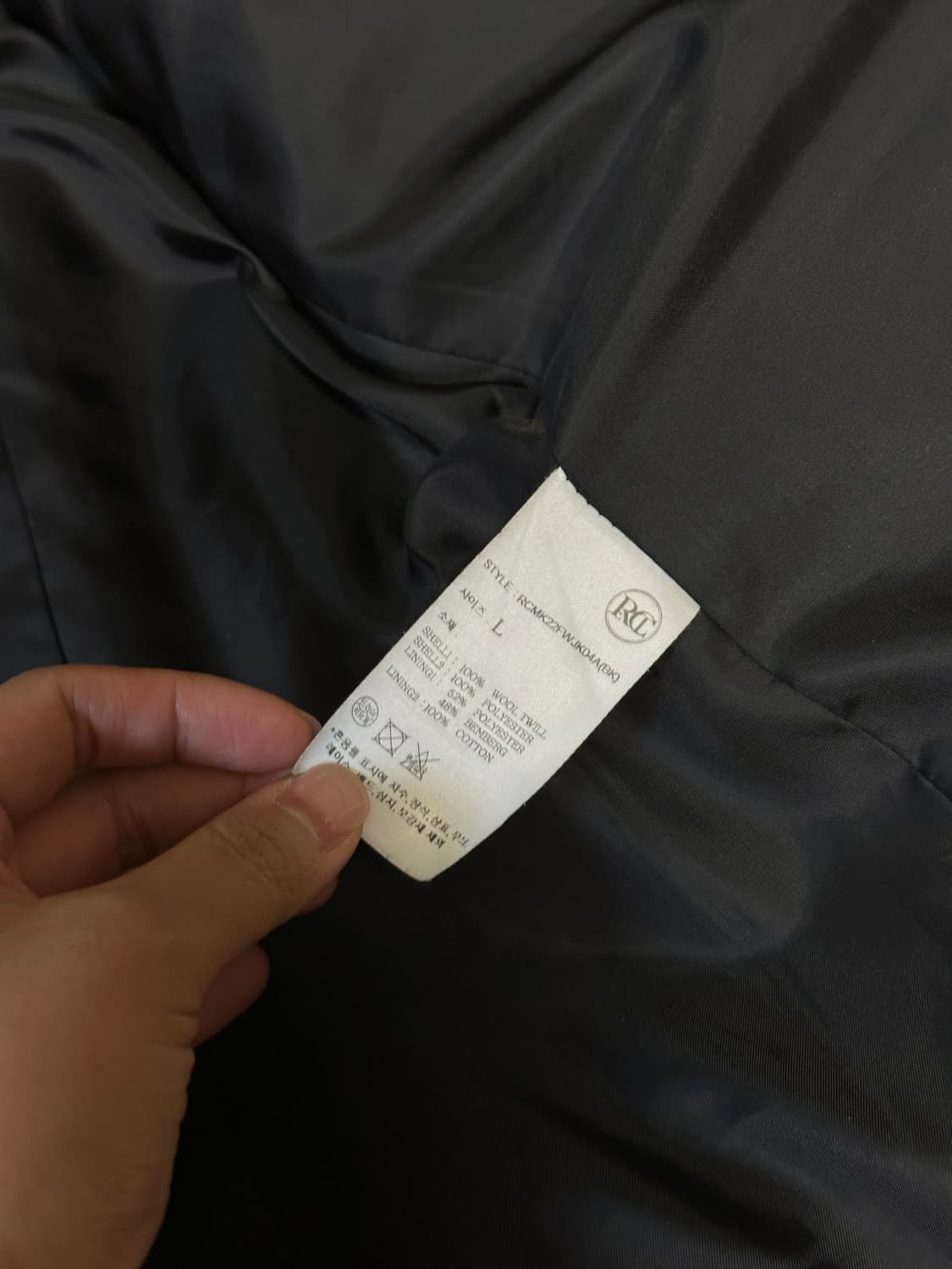 렉토 남성 울 트윌 자켓 L 상품이미지4