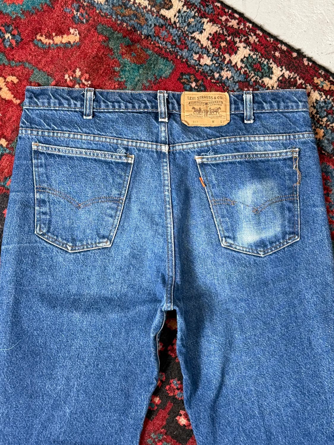 90's USA Made 빈티지 리바이스 517 오렌지탭 부츠컷 상품이미지6