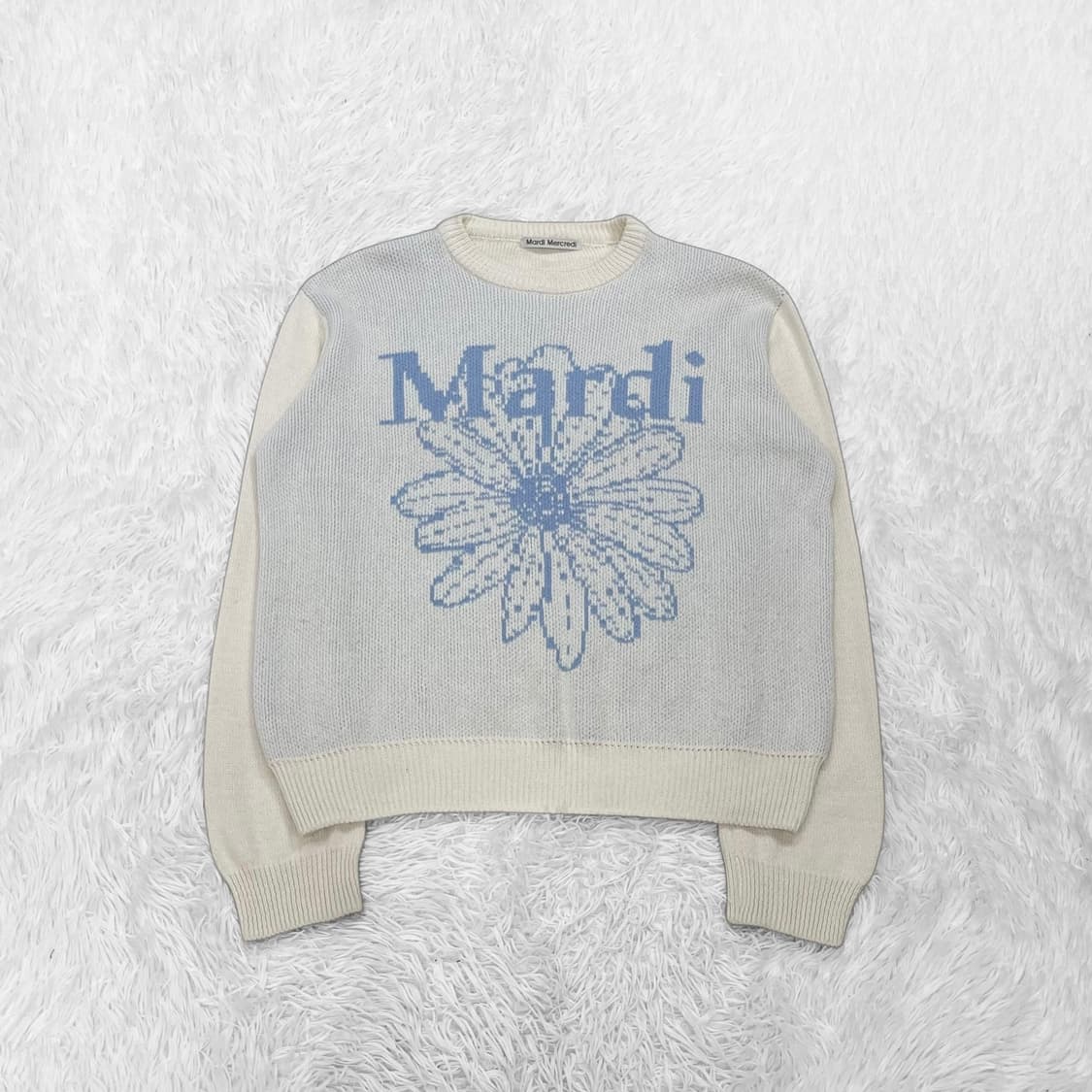 마르디메크르디 플라워 그래픽 니트 상품이미지2