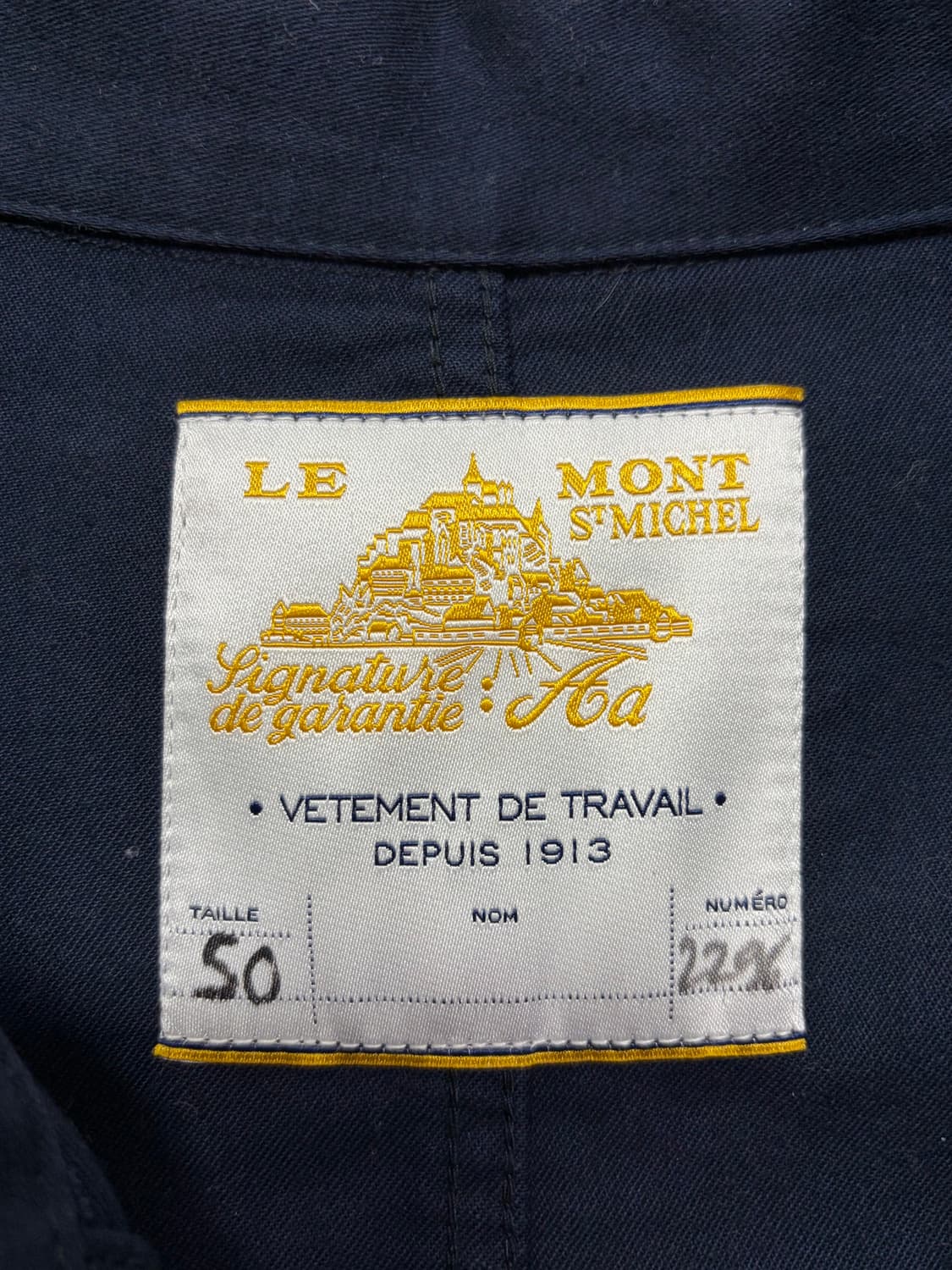 르몽생미셀 프렌치워크자켓 (50,네이비) 상품이미지3