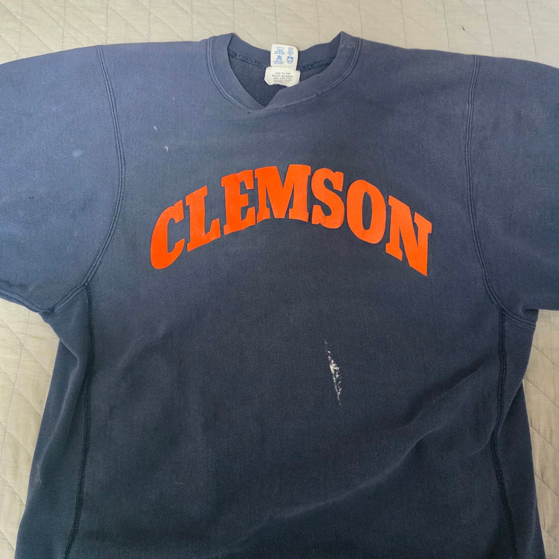 [XXL] 80s 빈티지 챔피온 리버스위브 트래쉬드 스웻 맨투맨 상품이미지4