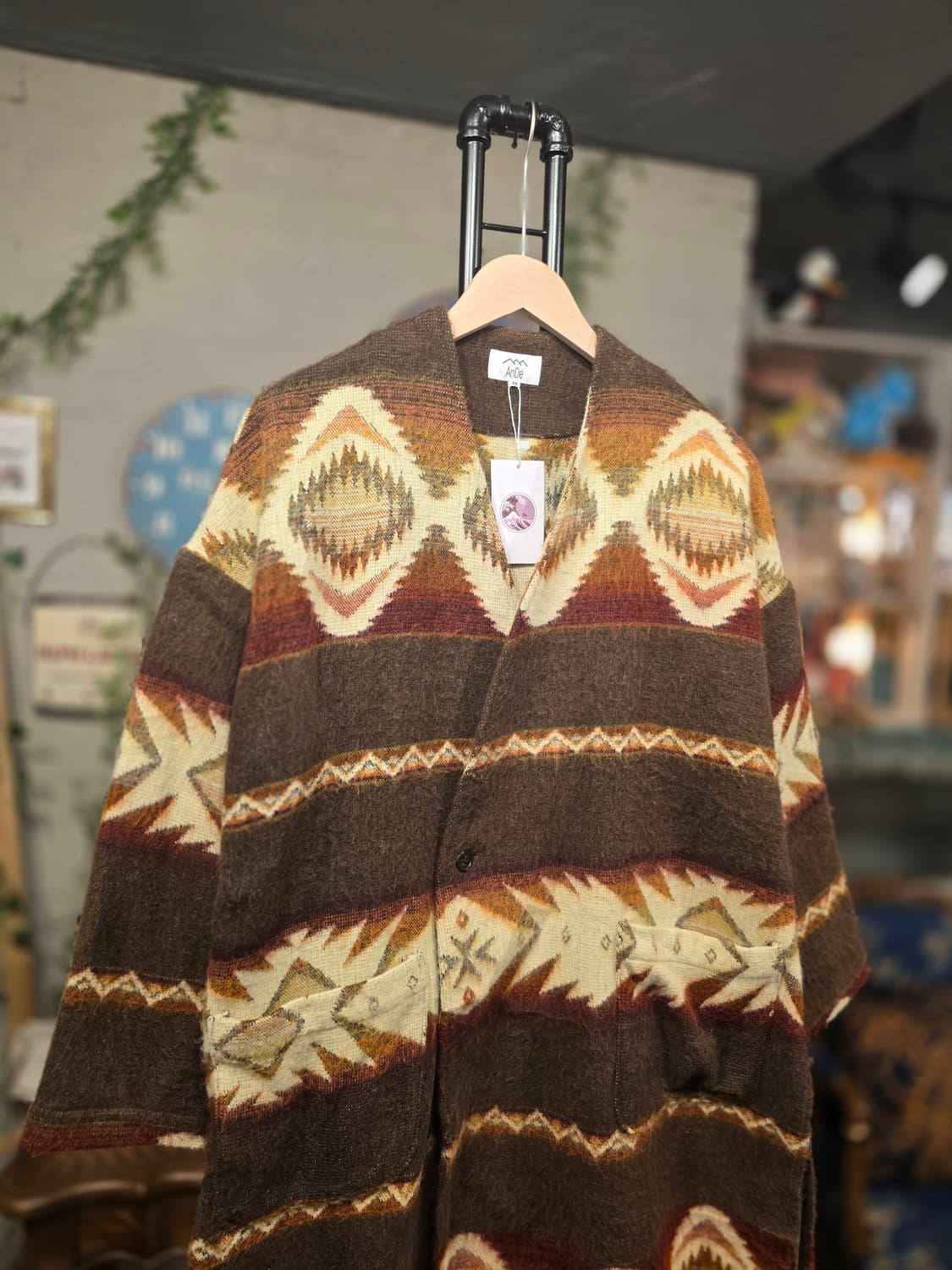 에스닉 패턴 울 코트 (F593) 상품이미지2