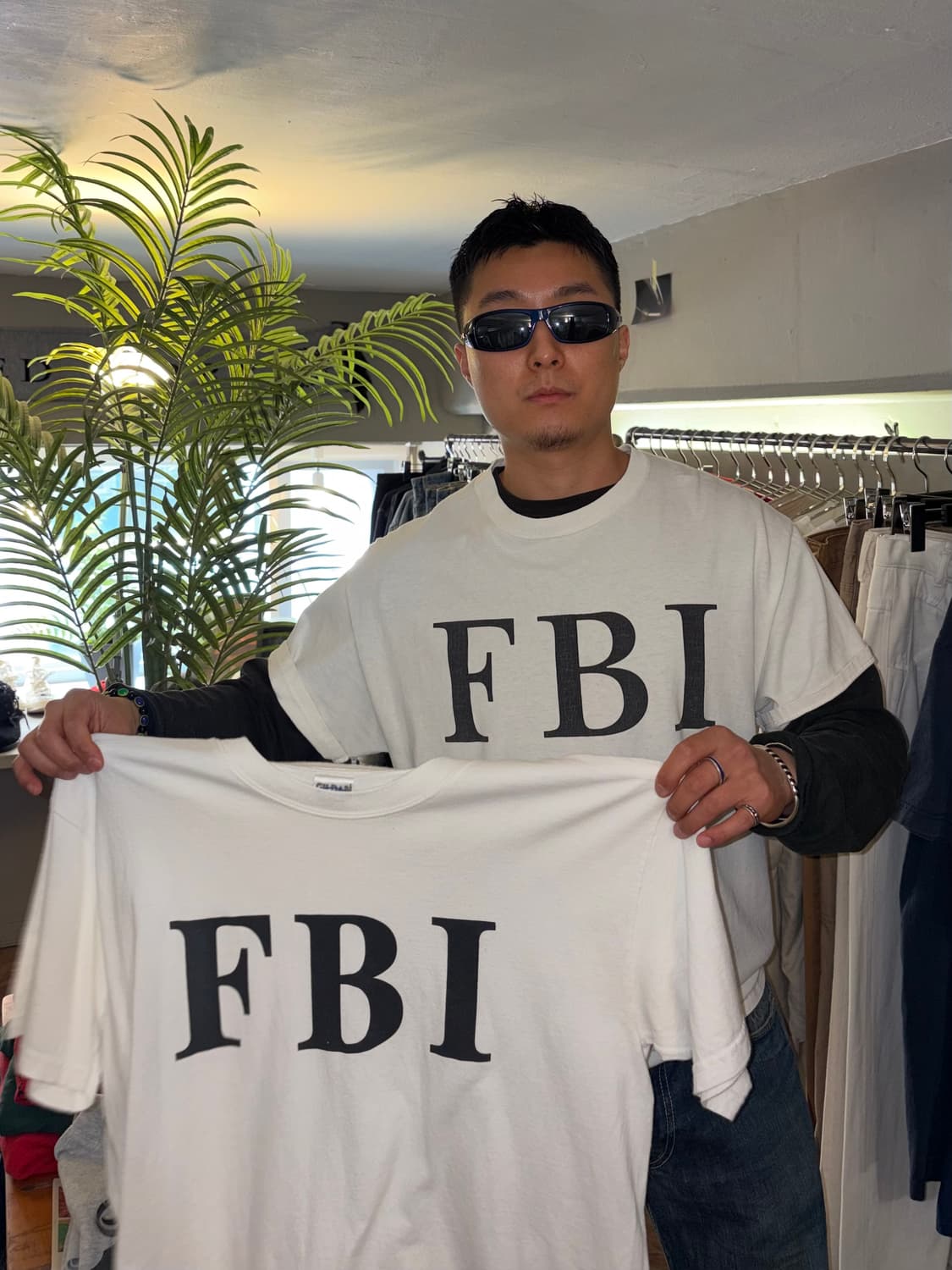 90-00’s FBI American culture parody T-sh 상품이미지3
