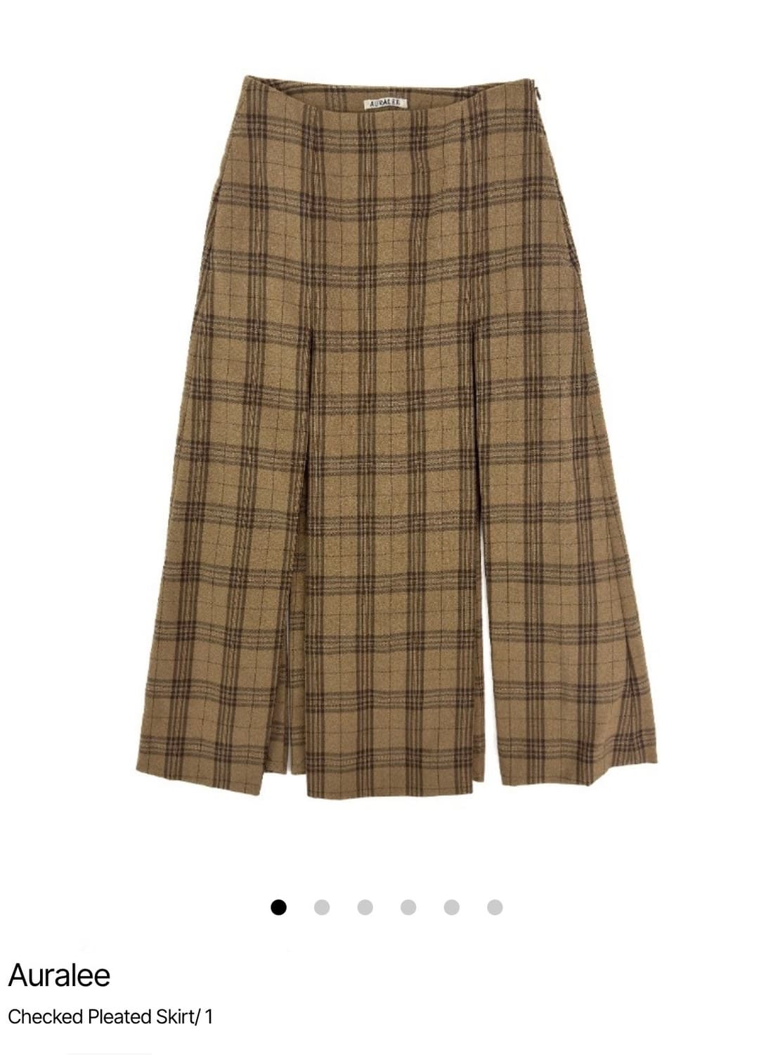 오라리 체크 스커트 상품이미지4