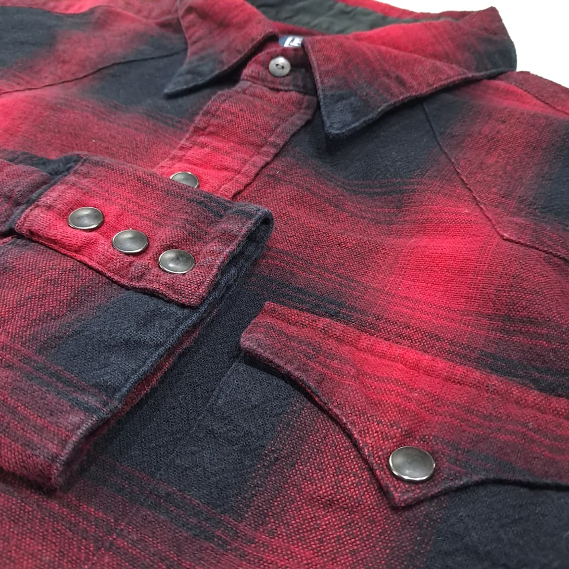 CL627 L 폴로 90s 버팔로 체크 웨스턴 RLPC 셔츠 남방 상품이미지4