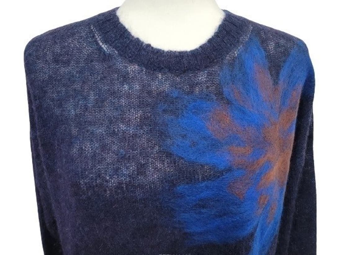 이태리 CARACTERE 플라워 네이비믹스 울니트 L 새상품
 상품이미지5