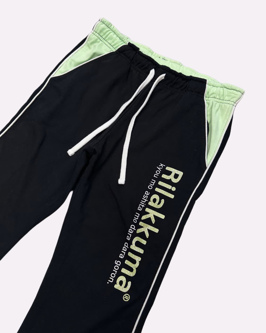 RILAKKUMA logo capri sweat pants 상품이미지3