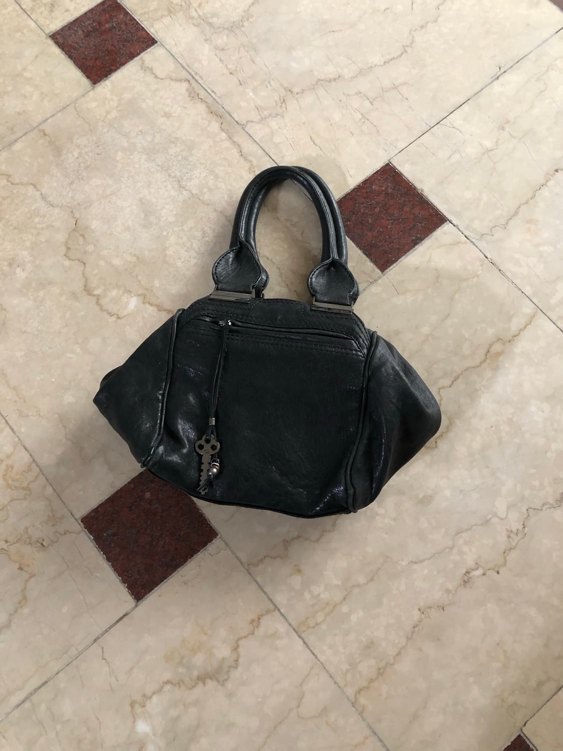 [직수입] 빈티지 diesel 레더 토트 백 블랙 상품이미지2