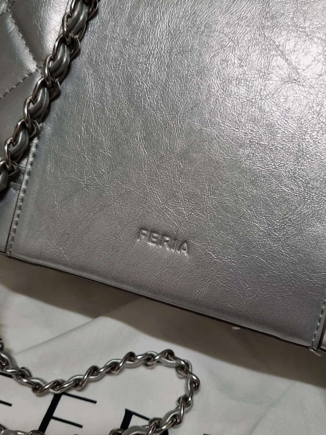 페리아 실버 체인 백팩 상품이미지8