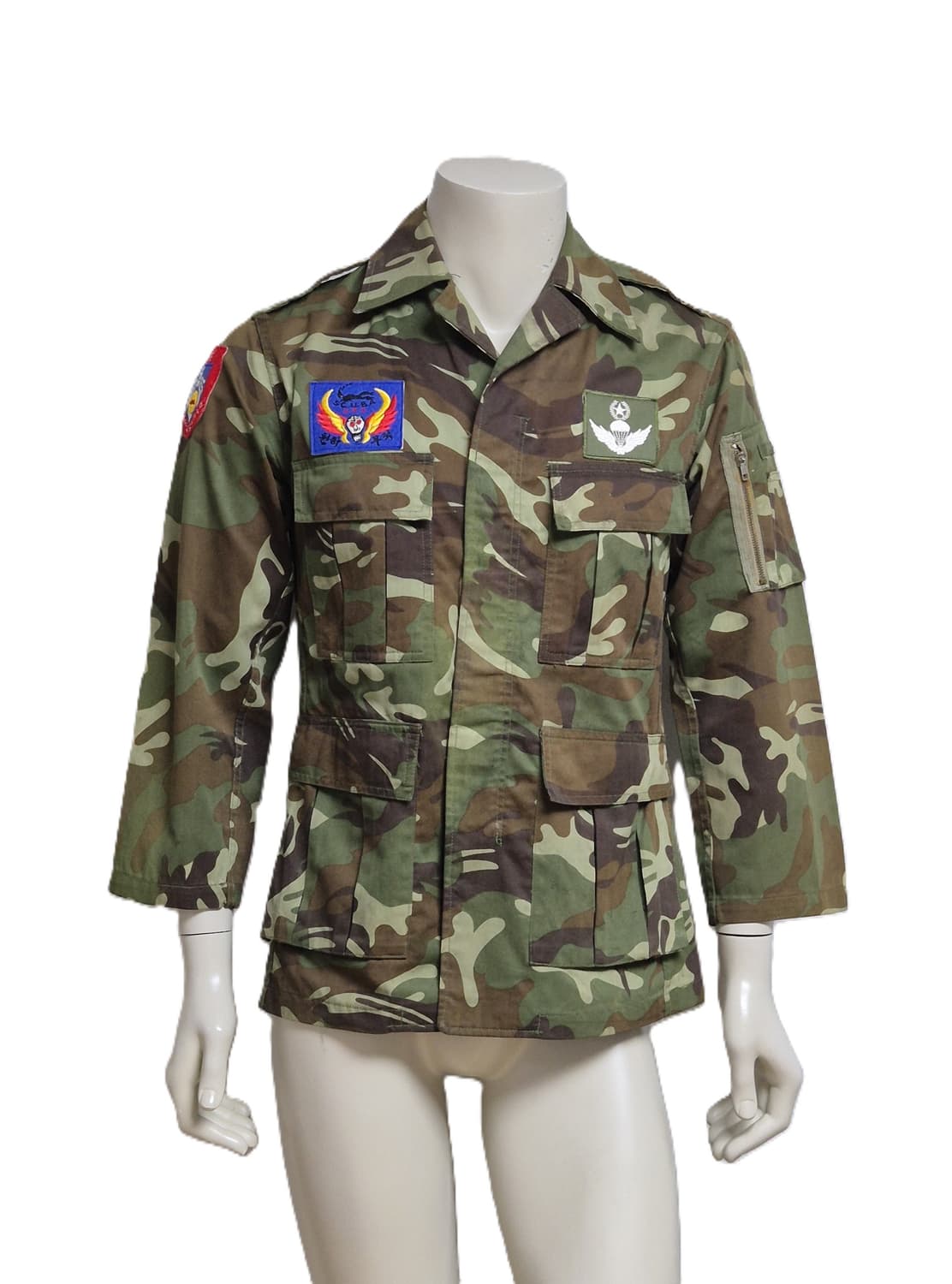 육군 구형 80년대 정보사 HID 왕벌 DPM 전투복 상의 자켓 (S) 상품이미지1