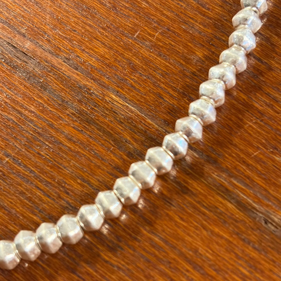 새상품 신주 실버코팅 육각 목걸이 상품이미지3