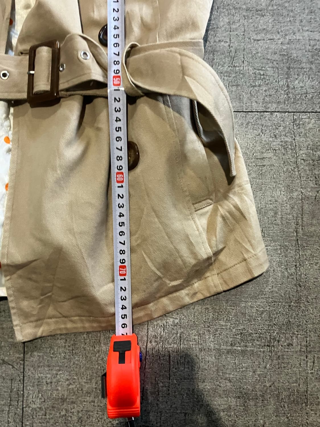 일본판 Islandshower 긱시크보헤미안 모리걸 도트 트렌치코트 상품이미지4