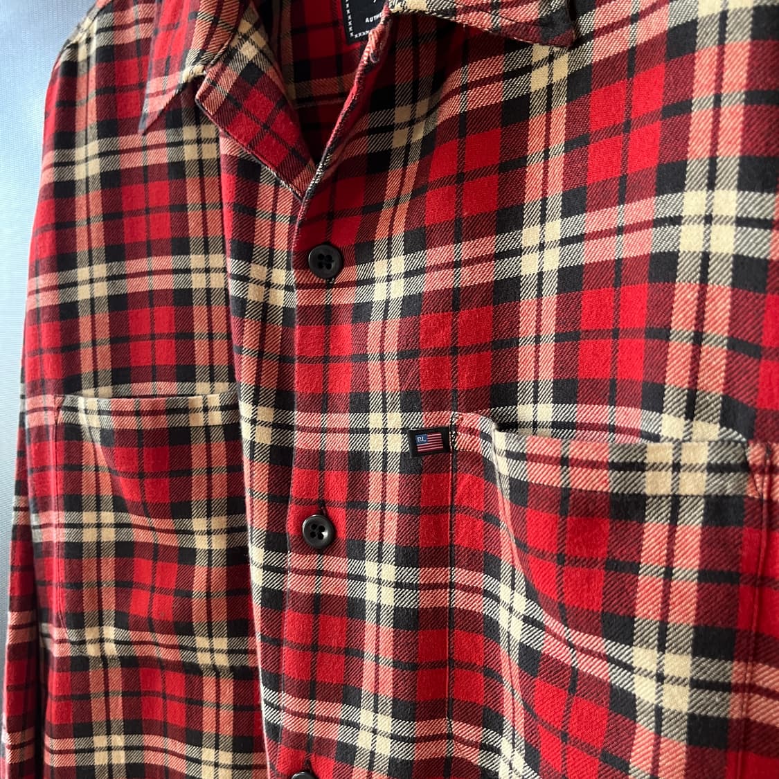 폴로 랄프로렌 루즈핏 오픈카라 플란넬 셔츠 상품이미지5