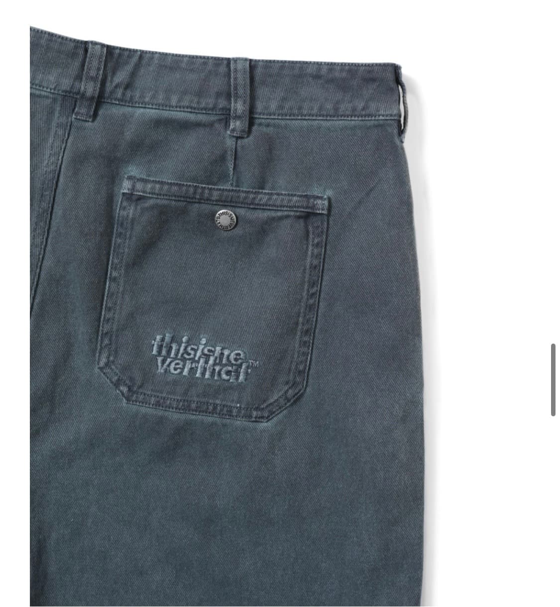 [디스이즈네버뎃]OL Overdyed pant Washed Navy_S 상품이미지5