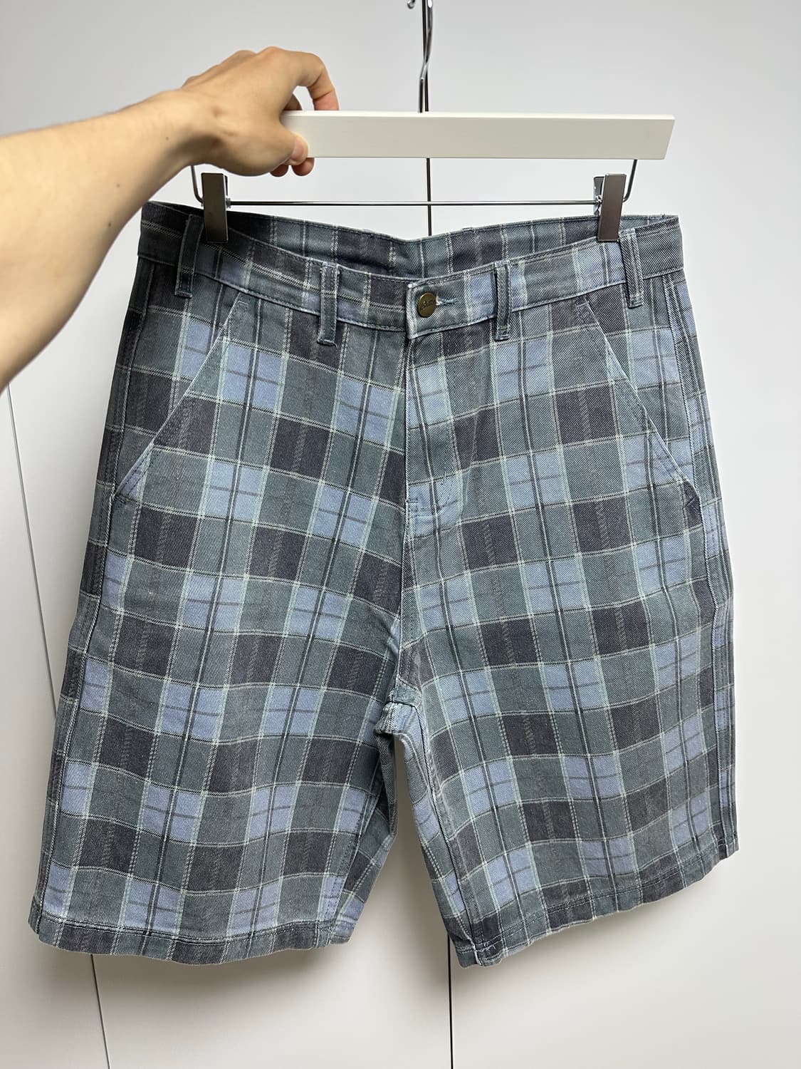 버터굿즈 체크 버뮤다 팬츠 급처 상품이미지1