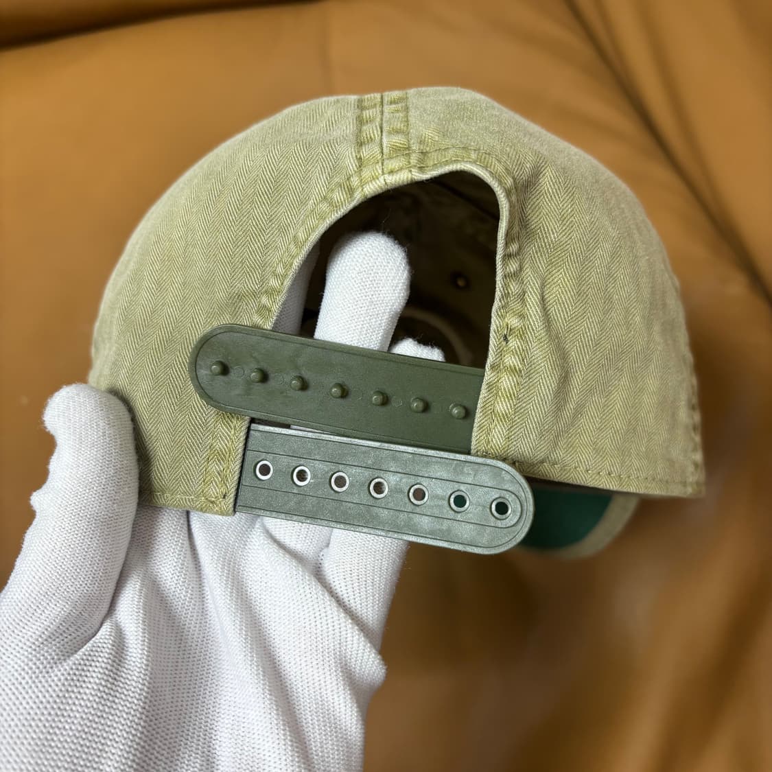 RRL 더블알엘 랄프로렌 폴로 윙로고 6패널 볼캡 모자 워시드 카키 상품이미지7