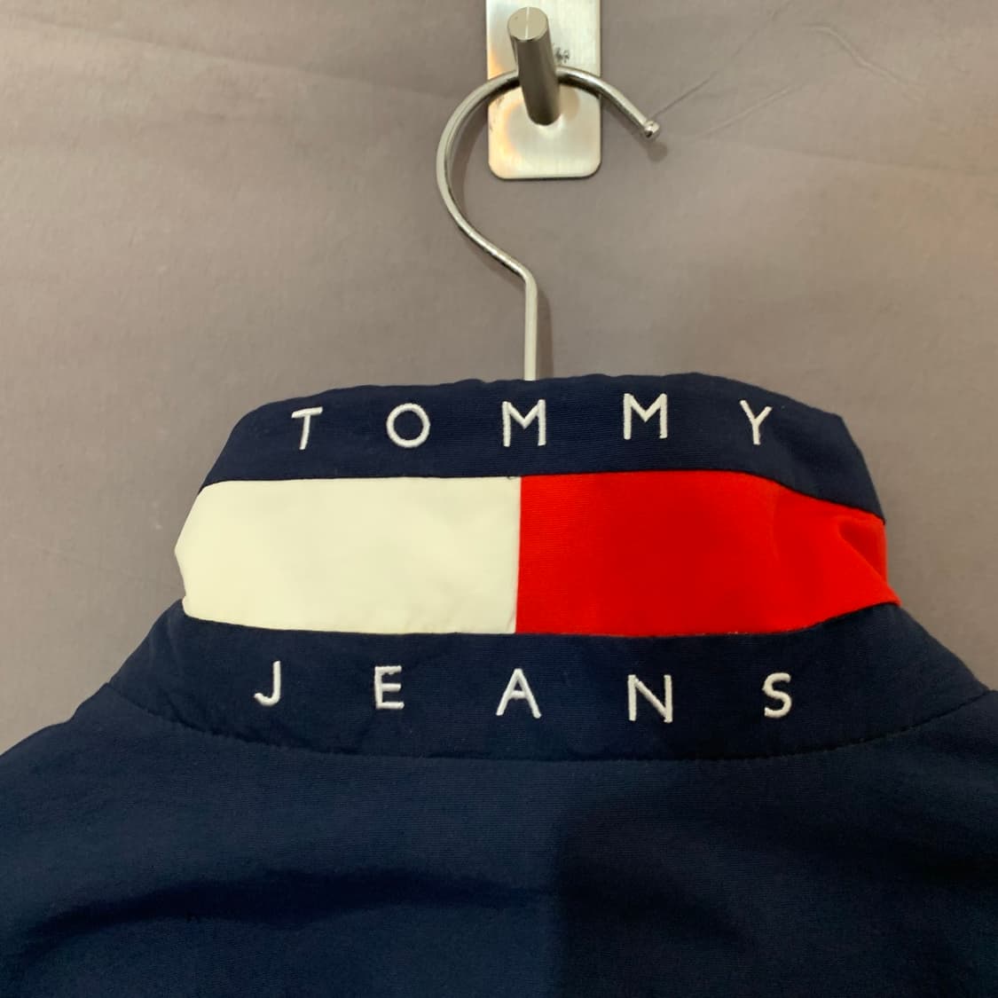 M 타미힐피거 진스 빅 로고 올드스쿨 블루종 바람막이 자켓 상품이미지4