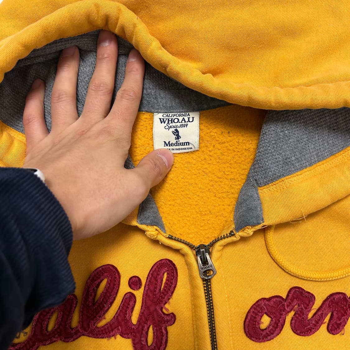 Who.A.U Mustard Zip Hoodie 상품이미지6