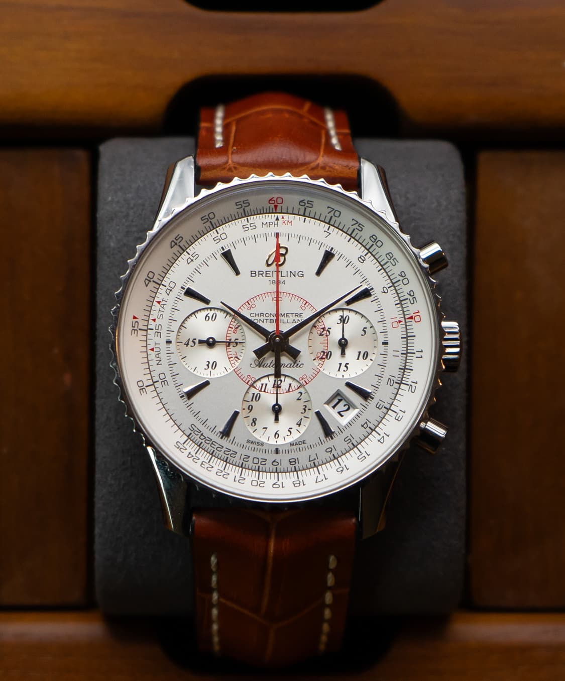 브라이틀링 몽블리앙 40mm AB0130 오토매틱 크로노 시계 상품이미지1