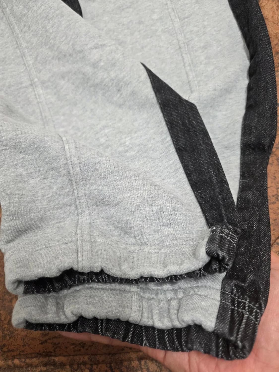 슬로우레코드하우스 아수라 데님 스웻 팬츠 XS 상품이미지5