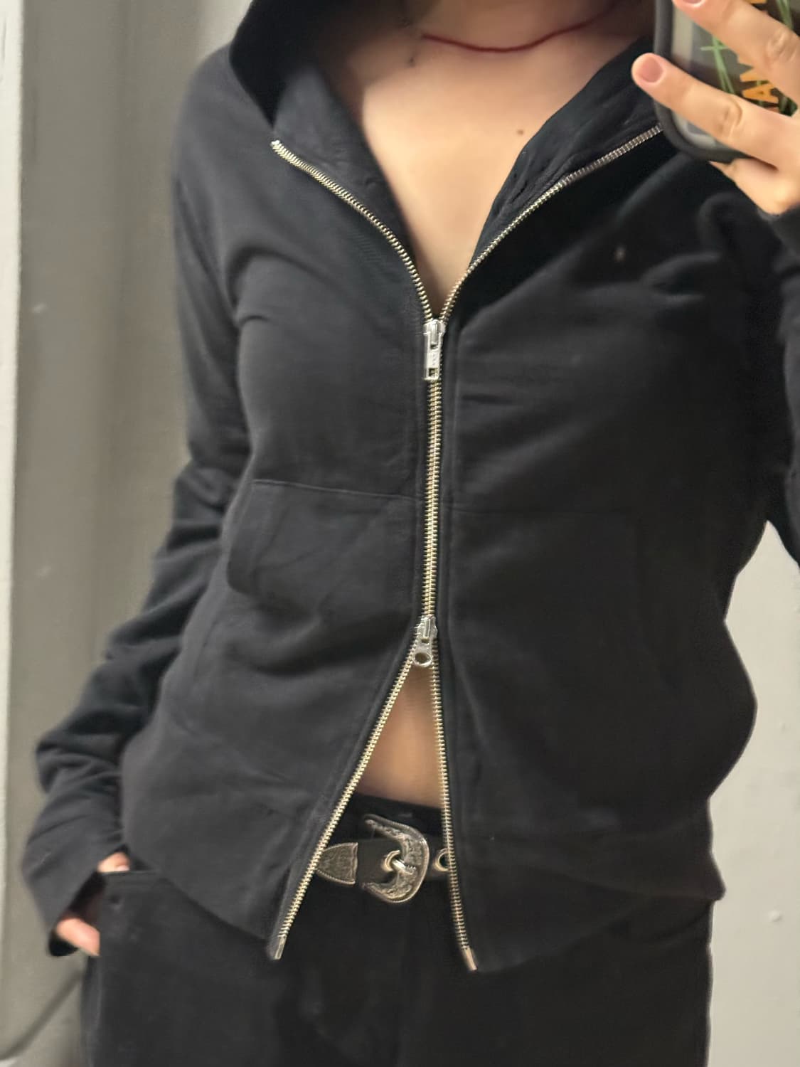 Jackrose back printing 2-way hood zip-up 상품이미지3