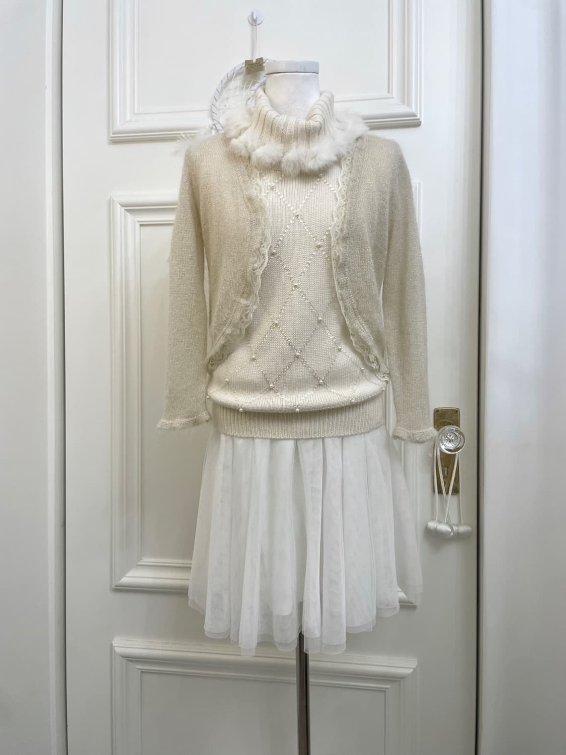 ivory banding lovely tule banding short 상품이미지6