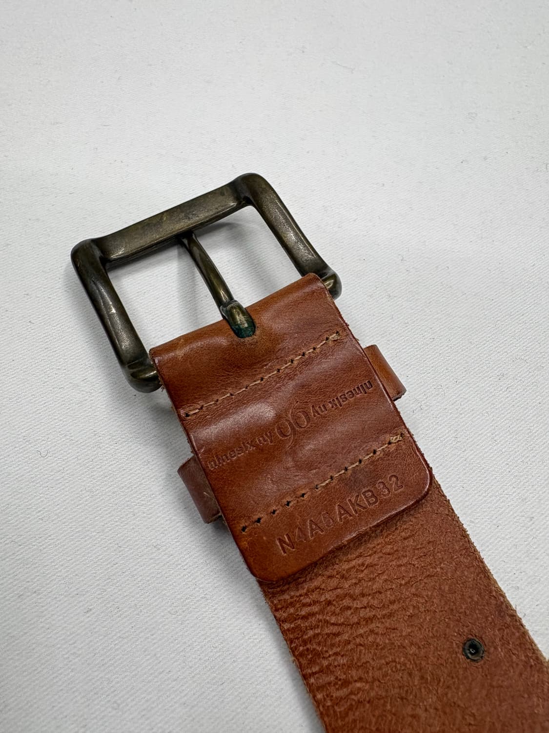 빈티지 웨스턴 플로럴 툴드 레더 스터드 벨트 상품이미지5