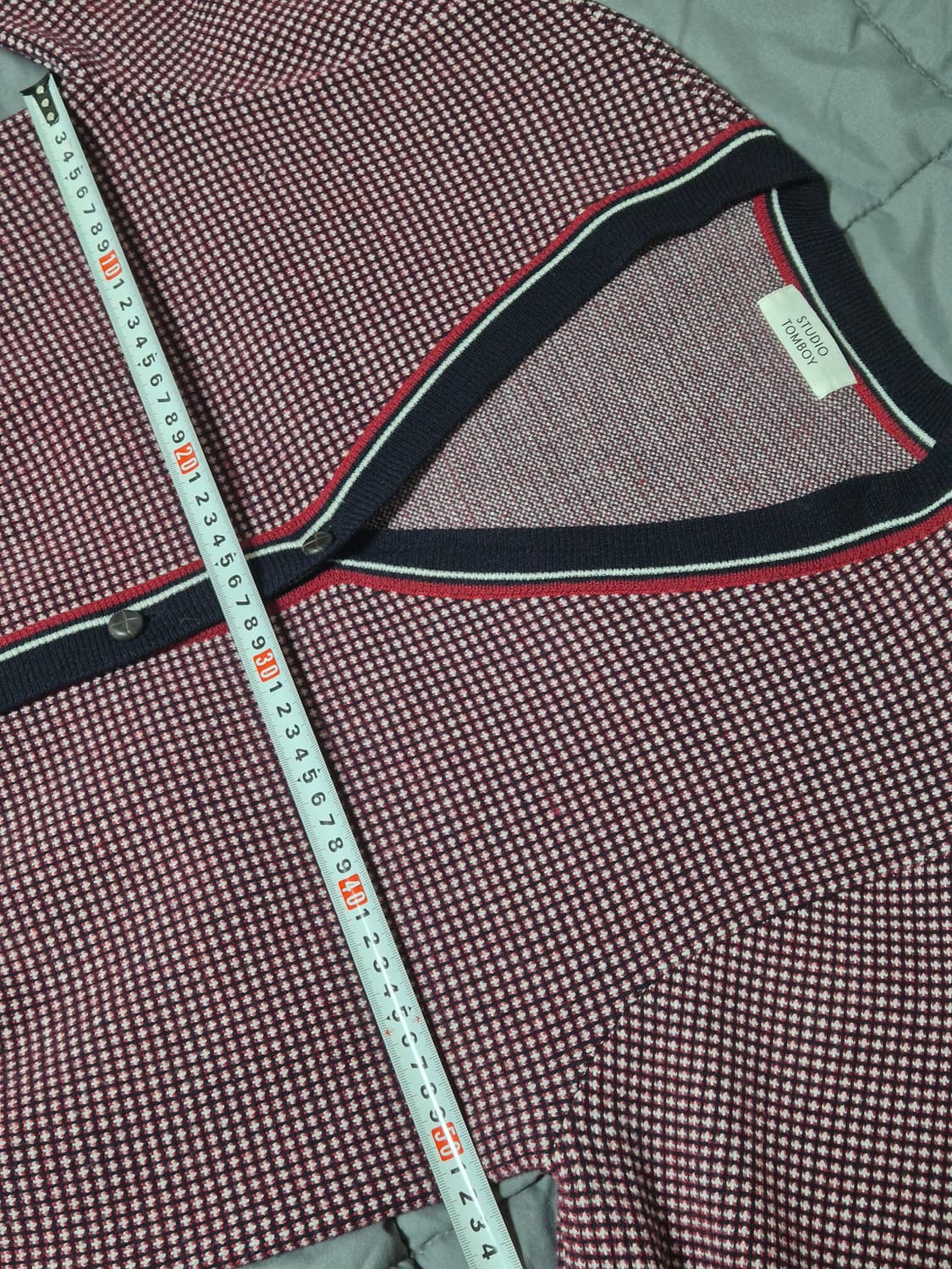 스튜디오 톰보이 TOMBOY 자가드 울 니트 가디건 상품이미지7