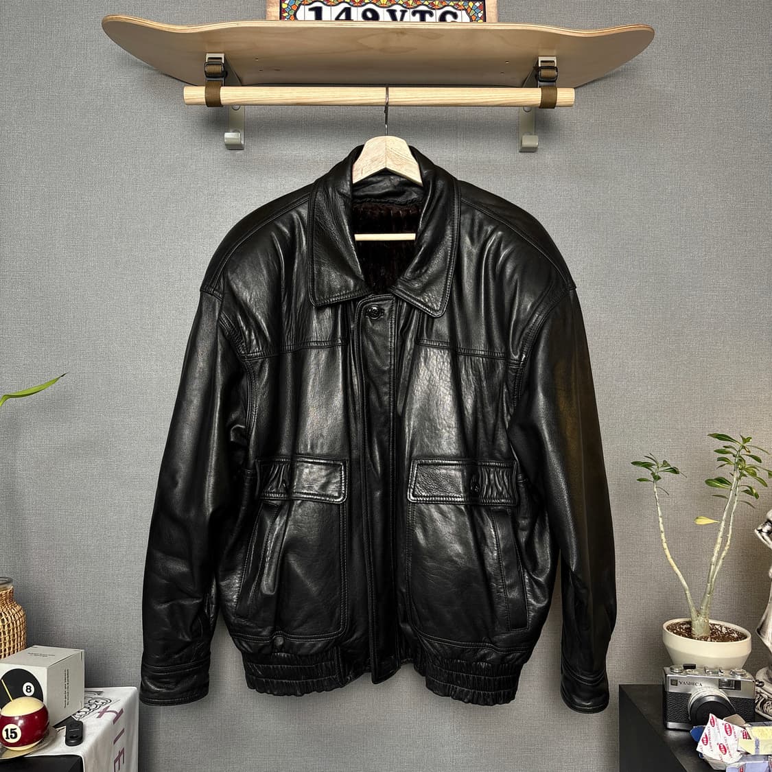 밍크퍼 램스킨 봄버자켓 상품이미지2