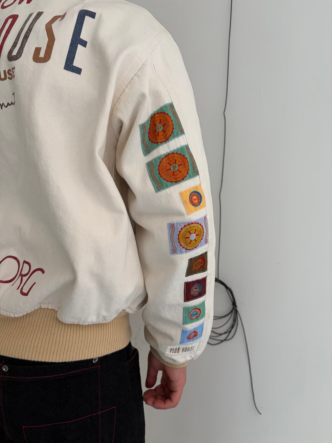 90’s Pink House signature patch bomber  상품이미지9