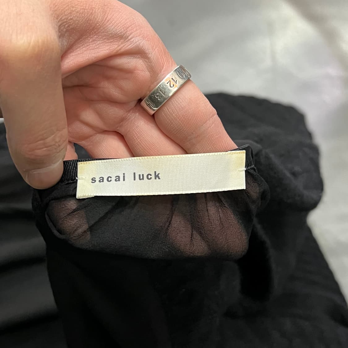  사카이 블랙시스루 니트 y15113 상품이미지5