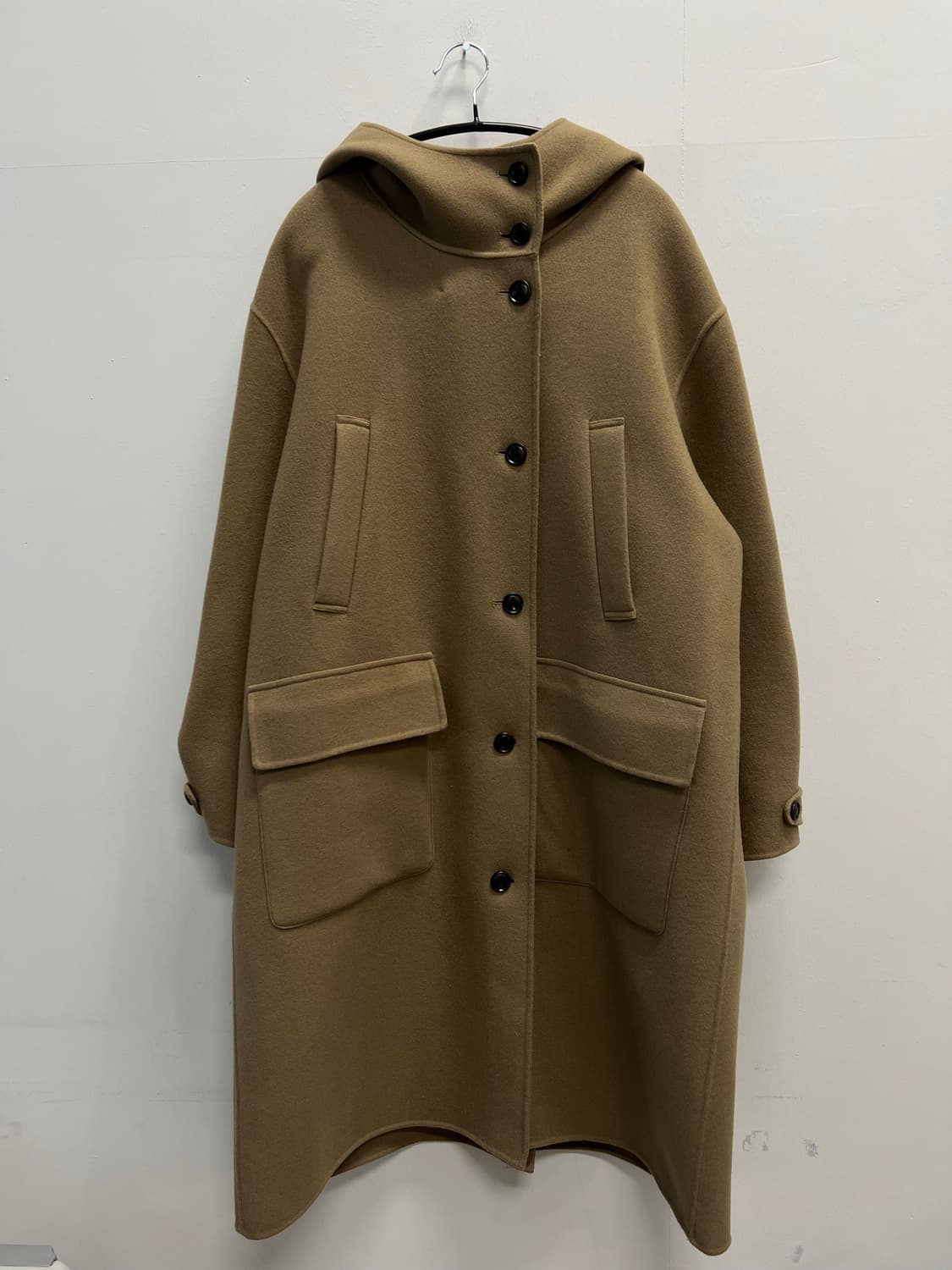 쥬시쥬디 후드 울 롱코트 카멜 상품이미지2