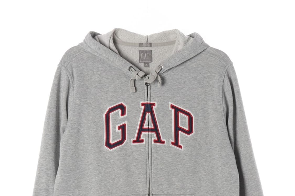 GAP 클래식 아치 로고 그레이 후드 집업 S 상품이미지4