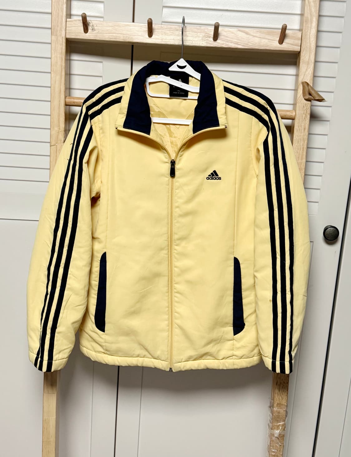 아디다스 삼선 연노랑 바람막이 점퍼 자켓 초경량 상품이미지3