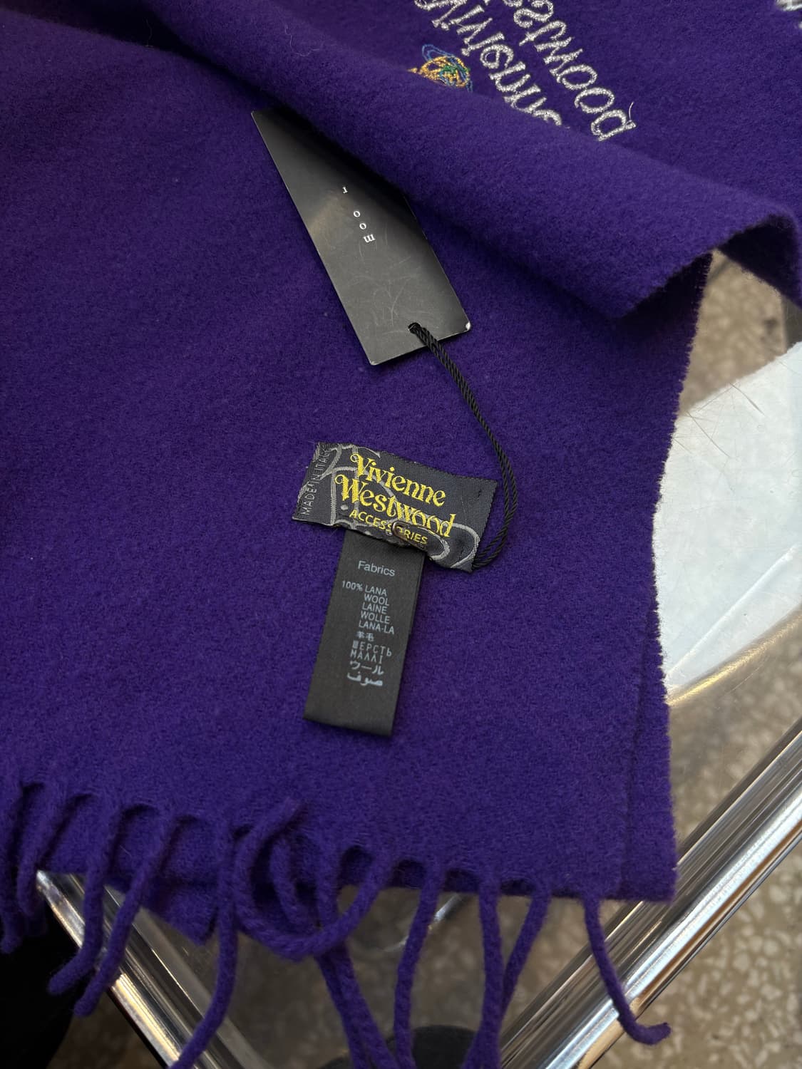 Vivienne Westwood muffler purple 상품이미지4